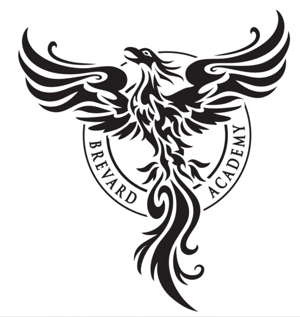 Brevard Academy Phoenix logo BLACK Brevard Academy